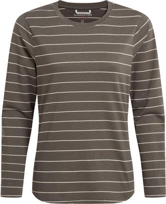 Craghoppers Dames/Dames Akona Gestreept Nosilife T-shirt met lange mouwen (Wilde olijf)