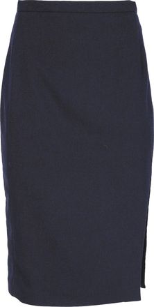 Altuzarra Altuzarra midi-kokerrok met zijsplit in marineblauwe wol
