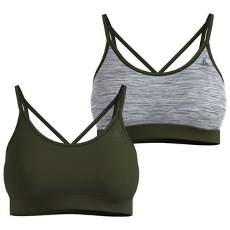 Odlo Seamless Low Sport Bra Sport-BH f&uuml;r Damen | oliv