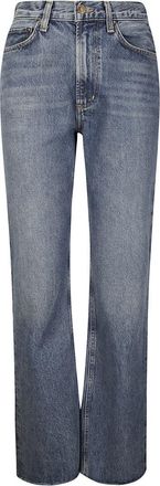 A Gold E Flared Five-Pocket Jeans With Zip Closure