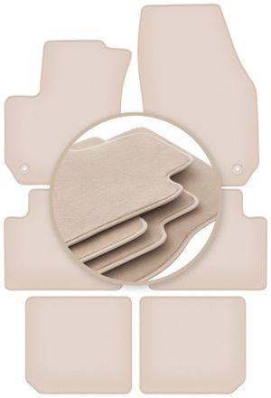 OEM Alfombrillas Beige Premium Para: Opel Zafira B Monovolumen 2005-2014
