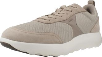 Geox Xtors Lage Sneakers - Heren - Sneakers - Beige - 42 EU - Leer - Schoenen
