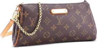 Louis Vuitton Eva Handbag Monogram Canvas clutch bag - Bruin