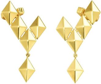 Cadar 18kt yellow gold Python drop earrings - women - 18kt Yellow Gold - One Size