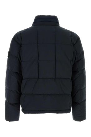 Stone Island Cotton-Blend Down Down Jacket - Navy