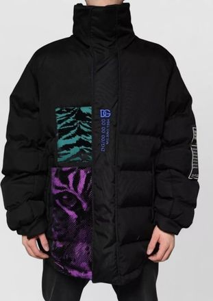 Dolce & Gabbana tiger print oversized puffer jacket