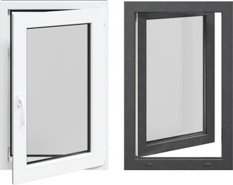 vidaXL Color Interno De Ventana De S&oacute;tano Blanco Risor 60 X 100 Cm Vidaxl