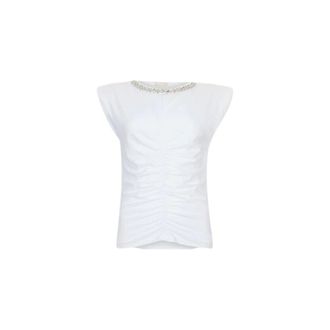 Liu Jo Top de algod&oacute;n - Tops - Mujer - Blanco - M