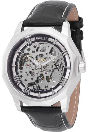 Invicta Objet D Art 69128 Herenhorloge - Automatisch Uurwerk - Roestvrij Staal met Zilveren Wijzerplaat - 42 mm