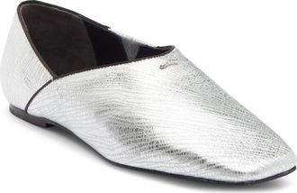 Rag & Bone Sadie Pointed Toe Flat in Silver at Nordstrom Rack, Size 5.5Us / 35Eu