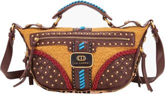 La Carrie Jungle Handtas in Bruin - Dames - Handtassen - Veelkleurig - ONE Size - Leer - Tassen