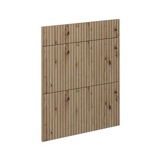 Vicco Frontale Cucina R-line, Rovere Artigianale, 59.6 X 70.4 Cm Frontale Del Mobile Per Mobile Base Con Cassetti, Vicco