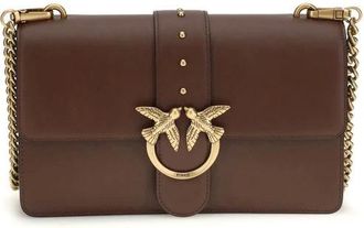 Pinko Pinko, Dames, Tassen, Bruin, Maat: ONE Size Leer