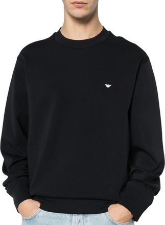 Emporio Armani Black Crew Neck Sweatshirt