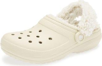 Crocs Classic Fleece Lined Clog in Bone at Nordstrom, Size 7 Womens
