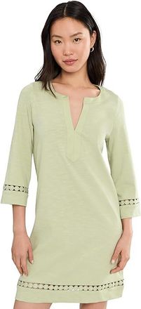 Tommy Bahama Sunset Harbor Long Sleeve Dress Womens Dress Extra Light Margarita : MD (US 8-10), Cotton