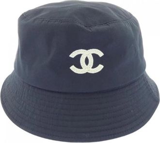 Chanel Pre-owned Hat - Dames - Vintage Accessoires - Blauw - ONE Size - Vintage