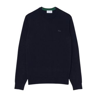Lacoste Jersey de cuello redondo en lana merino - Knitwear - Hombre - Azul - 3XL