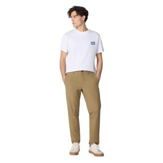Save The Duck Heren, Broeken, Beige, Maat: XL Leer