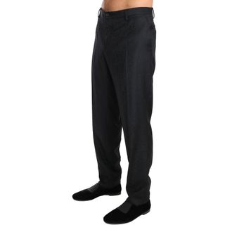 Dolce & Gabbana Mens Gray Cotton Dress Pants