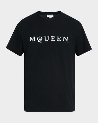 Tシャツ・カットソー ALEXANDER MCQUEEN Men T Shirts 291571RMT869000 White Men's McQueen-T-Shirt in Green | Alexander McQueen US