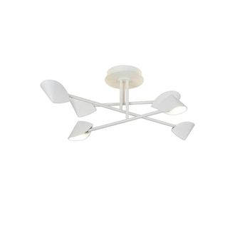 Netlighting Capuccina Medium 6 Light Semi Flush 45W LED 3000K 3100lm White