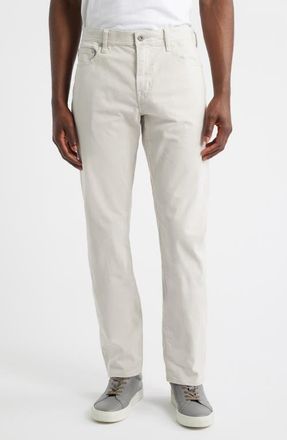 AG - Adriano Goldschmied Everett Stretch Sateen Slim Straight Pants in Smoke at Nordstrom, Size 29 X 32