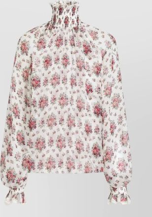 Dolce & Gabbana silk floral-print blouse