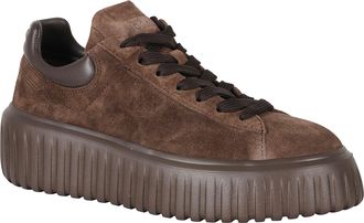 Hogan H Stripes Suede Platform Sneakers