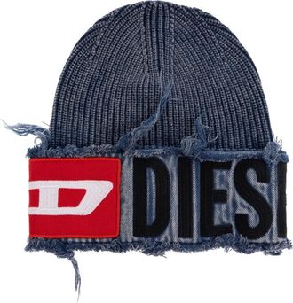 Diesel Berretto con applicazione - Blu