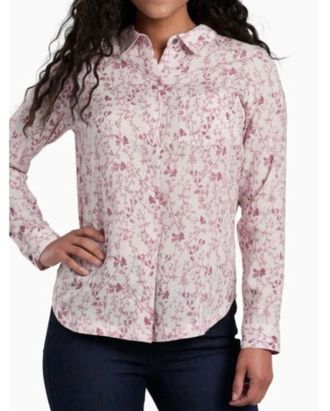 K&uuml;hl Hadley Thistle Print Button Down Shirt In Pink