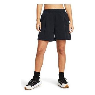 Under Armour (WMNS) Under Armour Unstoppable Fleece Pleated Shorts Black 1382764-001