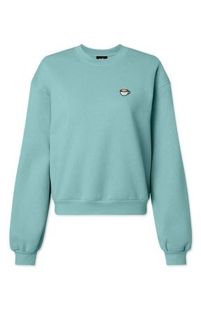 Dalix Cappuccino Relaxed Sweatshirt in Arctic Blue at Nordstrom, Size Xx-Large