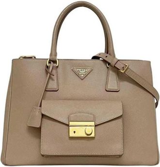 Prada Pre-owned Vintage Handtas - Dames - Vintage Handtas - Beige - ONE Size - Vintage