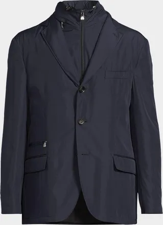 Corneliani Men & apos;s ID Sport Jacket with Detachable Vest