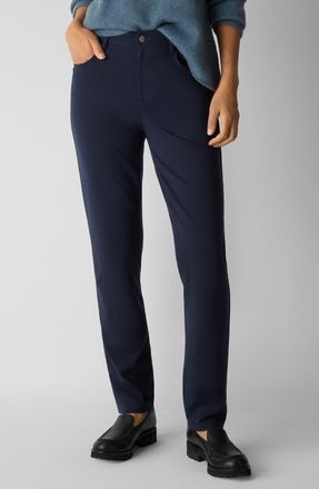 Eileen Fisher High Waist Slim Fit Jeans in Ink at Nordstrom, Size Medium
