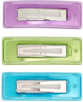 8 by YOOX 3-PACK TRANSPARENT RESIN HAIR CLIPS