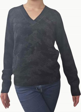 27 Miles Malibu Nani V Neck Cashmere Sweater In Gravel
