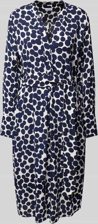 Seidensticker Seidensticker Midikleid mit Bindegürtel in Marine, Größe 44