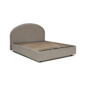 Dmora Dmora - Cama Matrimonial Dbohine, Cama Contenedor Con Tapizado En Ecopiel, 100% Made In Italy, Apertura Frontal, Adecuado Para Colch&oacute;n 160x190 Cm, T&oacute;r