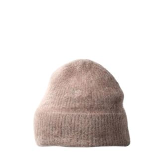 C.T. Plage Raccoon Wool Beanie - Dames - Hoeden - Bruin - ONE Size - Wol - Accessoires