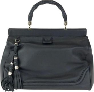 Gucci Pre-owned Borsa in Pelle Bamboo Nera - - Pre-owned - Donna - Nero - ONE SIZE