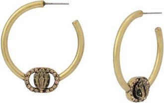 Kurt Geiger Medium Chelsea Hoop Earrings in Brass at Nordstrom