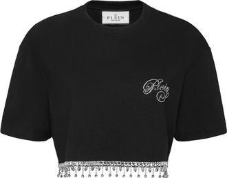 Philipp Plein Dames, Tops, Zwart, Maat: XS Katoen
