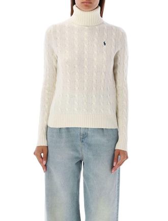 Polo Ralph Lauren Wool And Cashmere Cable-Knit Turtleneck