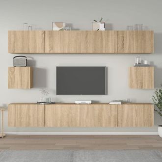 vidaXL Vidaxl - Set di Mobili Porta tv 6 pz Rovere Sonoma in Legno Multistrato