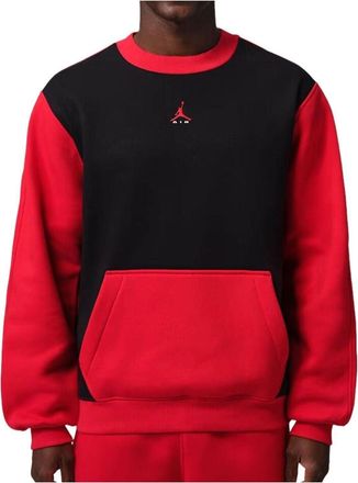 Nike Jordan Brooklyn Fleece Sweatshirt Black University Red IM8978-011