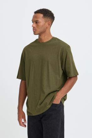 Blend T-Shirt BLEND BHFISHER OVERSIZE TEE, Herren, Gr. XXL, gr&uuml;n (olive night), Single Jersey, Obermaterial: 100% Baumwolle, unifarben, relaxed fit normal, 