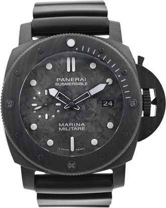 Officine Panerai Pre-owned Panerai Submersible Black Dial Mens Watch PAM02979