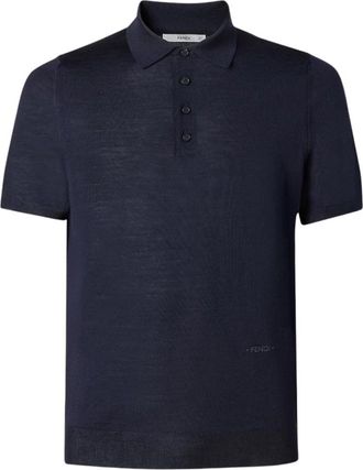 Fendi Polo M.c. Basic - Heren - Polos - Blauw - XL - Tops